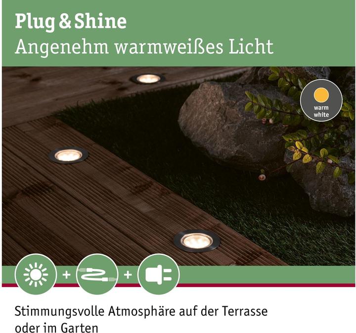 Image du produit Paulmann Plug & Shine Floor (100 lm, IP65)