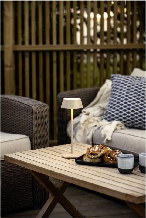 Produktbild Konstsmide Akku-Tischleuchte Menton LED 2200/2700K, Dimmbar - Sand (115 lm)