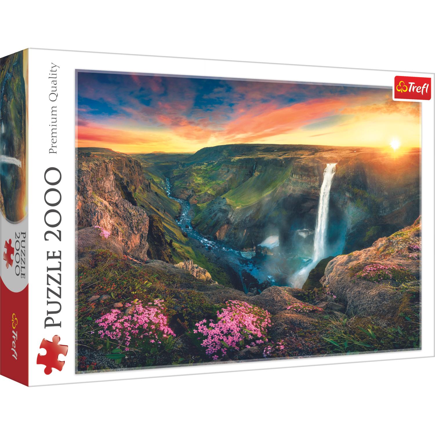 Thumbnail - Trefl 2000 PCS. Wasserfall L Haifoss, Island (2000 Teile)