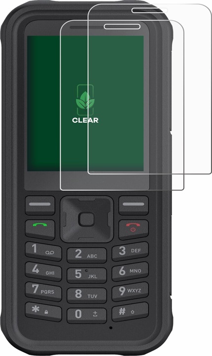 Actual product image ScreenLeaf Screen Protector sustainable Screen Protection, clear, anti-scratch (2 Piece, Sonim XP100)
