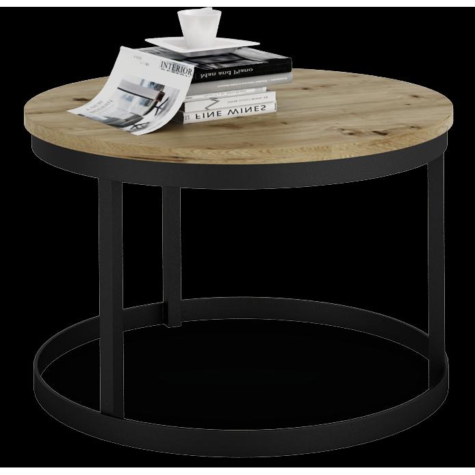 Thumbnail - ADRK Furniture, Couchtisch + Beistelltisch, Rinen (55 x 55 x 36 cm)