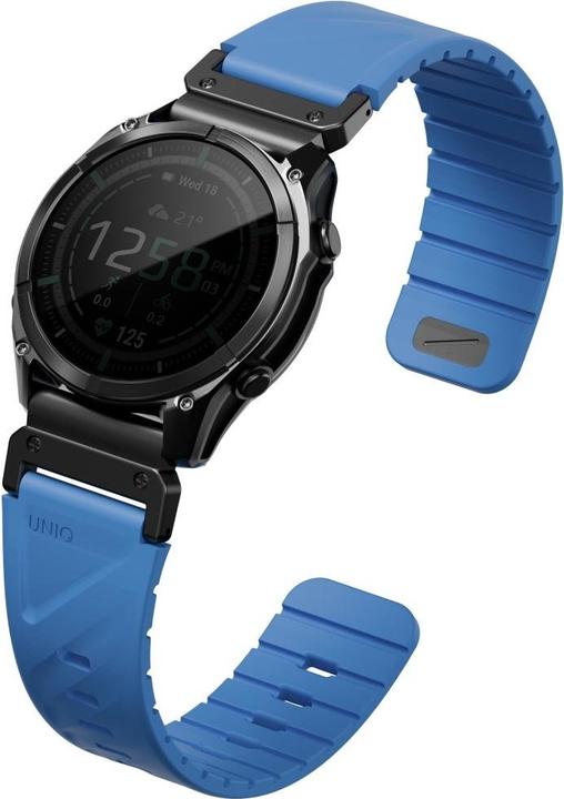 Produktbild Uniq Fluo Strap for Garmin 22mm Blue (22 mm, Plastic, Silicon, Stainless Steel)