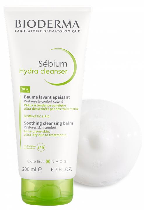 Image du produit Bioderma Sebium Hydra nettoyant émulsionné Cuir sujet à l'acné, 200 ml (Lotion nettoyante, 200 ml)
