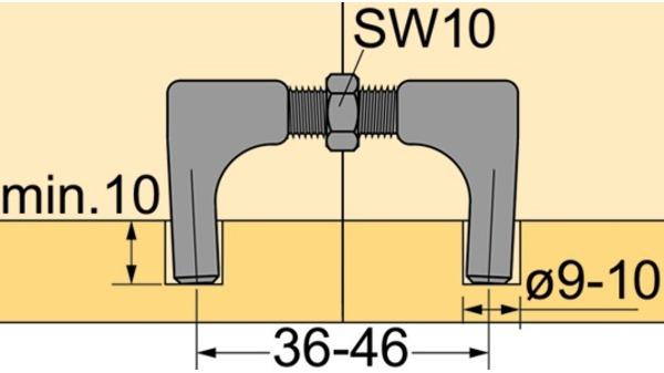 Produktbild Hettich Verbindungsbeschlag VB 16 (Verbindungsbeschlag, 1 Stk.)