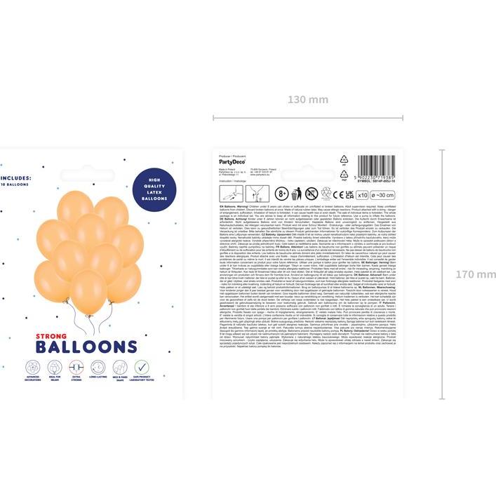 Thumbnail - Partydeco Ballons Hellorange Pastel