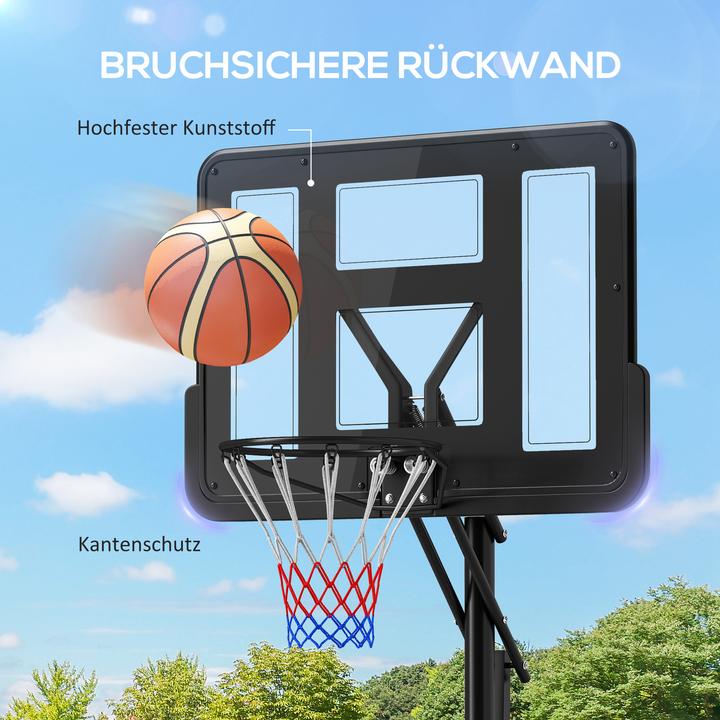 Produktbild SportNow Basketballkorb Stahl, Kunststoff Schwarz