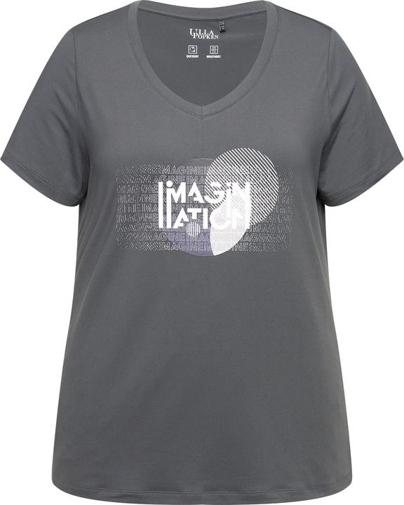 Immagine prodotto Ulla Popken Maglia funzionale classica con scollo a V, mezze maniche e materiale riciclato (42, 44)