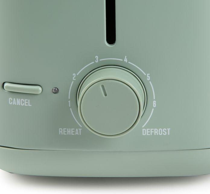 Image du produit Domo DO 973 T Toaster 2 Schlitz 6 Stufen 850-1000W matt grün
