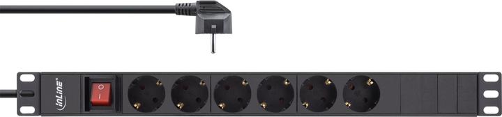 Produktbild InLine 19" Steckdosenleiste (6 x, CEE 7/7, 2 m)