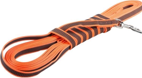 Julius-K9 K9 C&G line,orange/grå,20mm/10m,m/håndt,max 50kg (10, Hund, Hundesport)