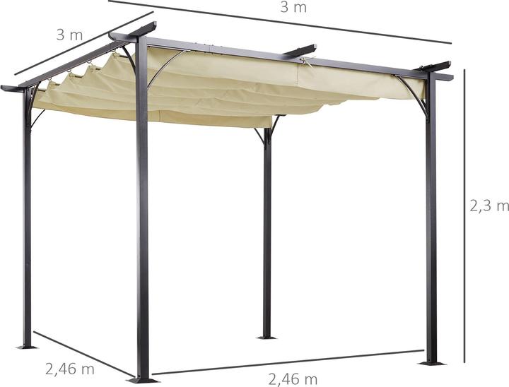 Immagine prodotto Outsunny Pergola (300 cm, 300 cm)