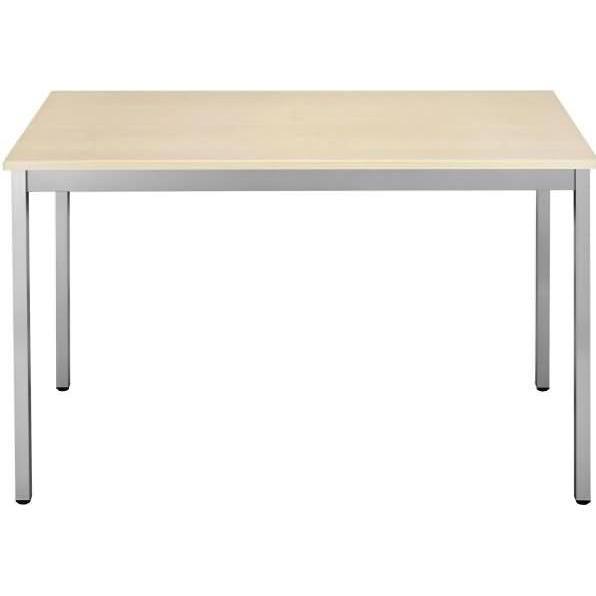 Bisley, Schreibtisch, Mehrzwecktisch rechteckig Gestell aus Stahl 30 x 30 mm Platte Ahorn