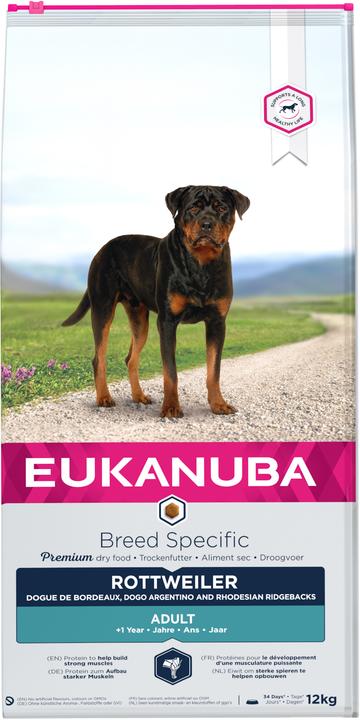 Produktbild Eukanuba Breed Rottweiler (Adult, 1 Stk., 12000 g)