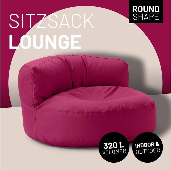 Produktbild Lumaland Sitzsack-Sofa, 320 l Polyester (PES)/Textil, Weinrot