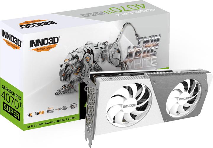 Immagine prodotto Inno3D GEFORCE RTX 4070 Ti SUPER TWIN X2 OC WHITE NVIDIA 16 GB GDDR6X (16 GB)