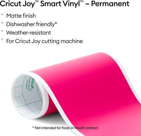 Produktbild Cricut Smart Vinyl Permanent Joy 14x122cm 1 sheet Mat Party Pink (P)