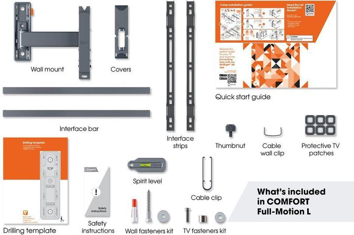 Actual product image Vogels TVM 3625 (Wall, 77", 35 kg)