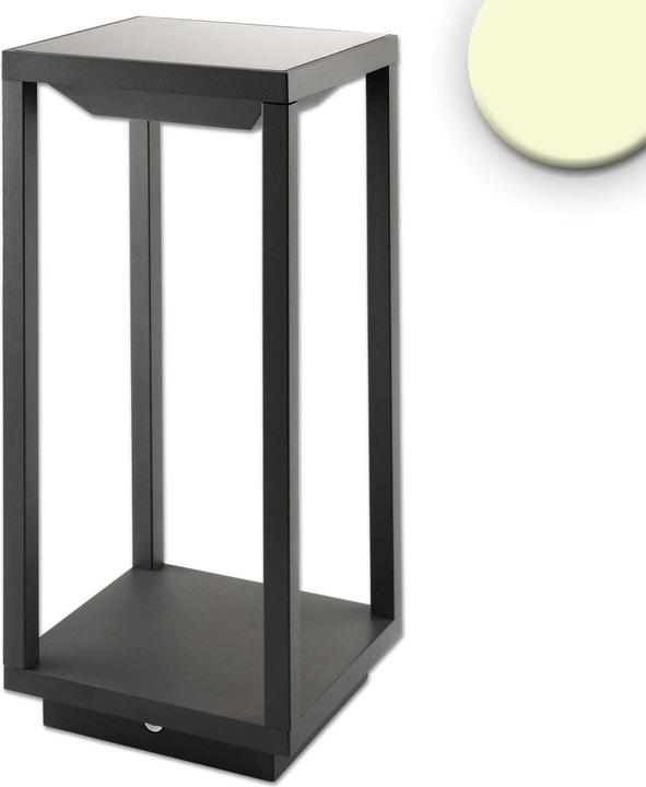 Isoled LED SOLAR Outdoor-Leuchte, PIR-Bewegungs-/Helligkeitssensor, Ein+Aus, 2W, IP54, warmweiss (IP54)