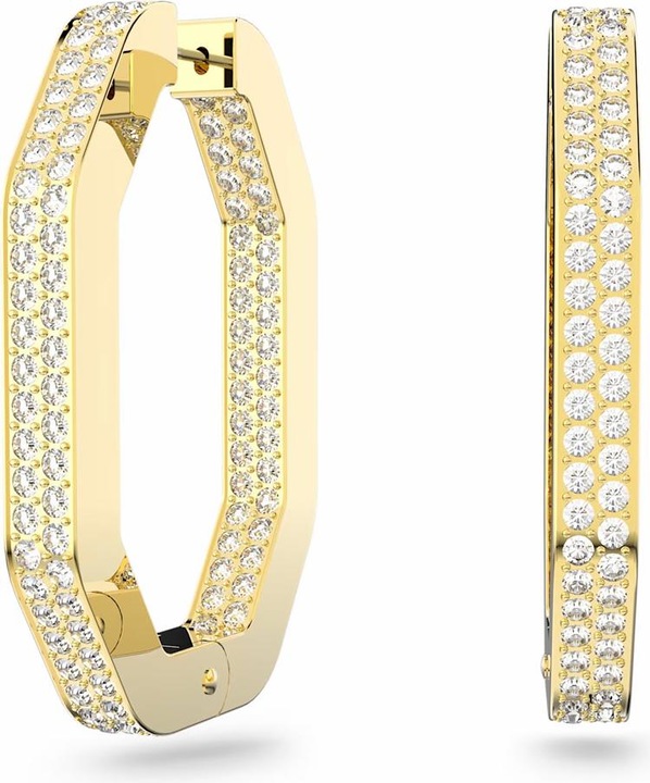 Actual product image Swarovski Dextera Octagonal Hoop Earrings (Swarovski Metal)