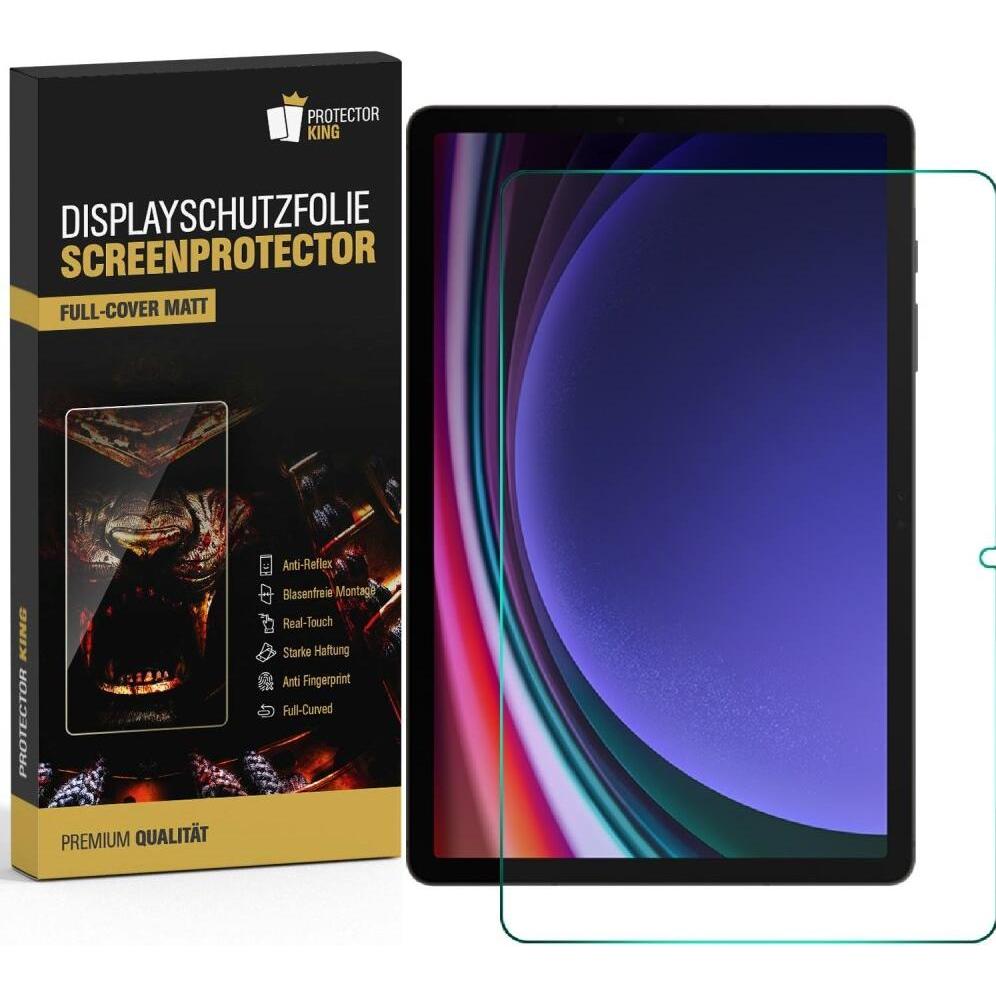 Protectorking 3x Displayschutzfolie matt Anti-Reflex entspiegelt (3 Stück, Galaxy Tab S9 Plus), Tablet Schutzfolie