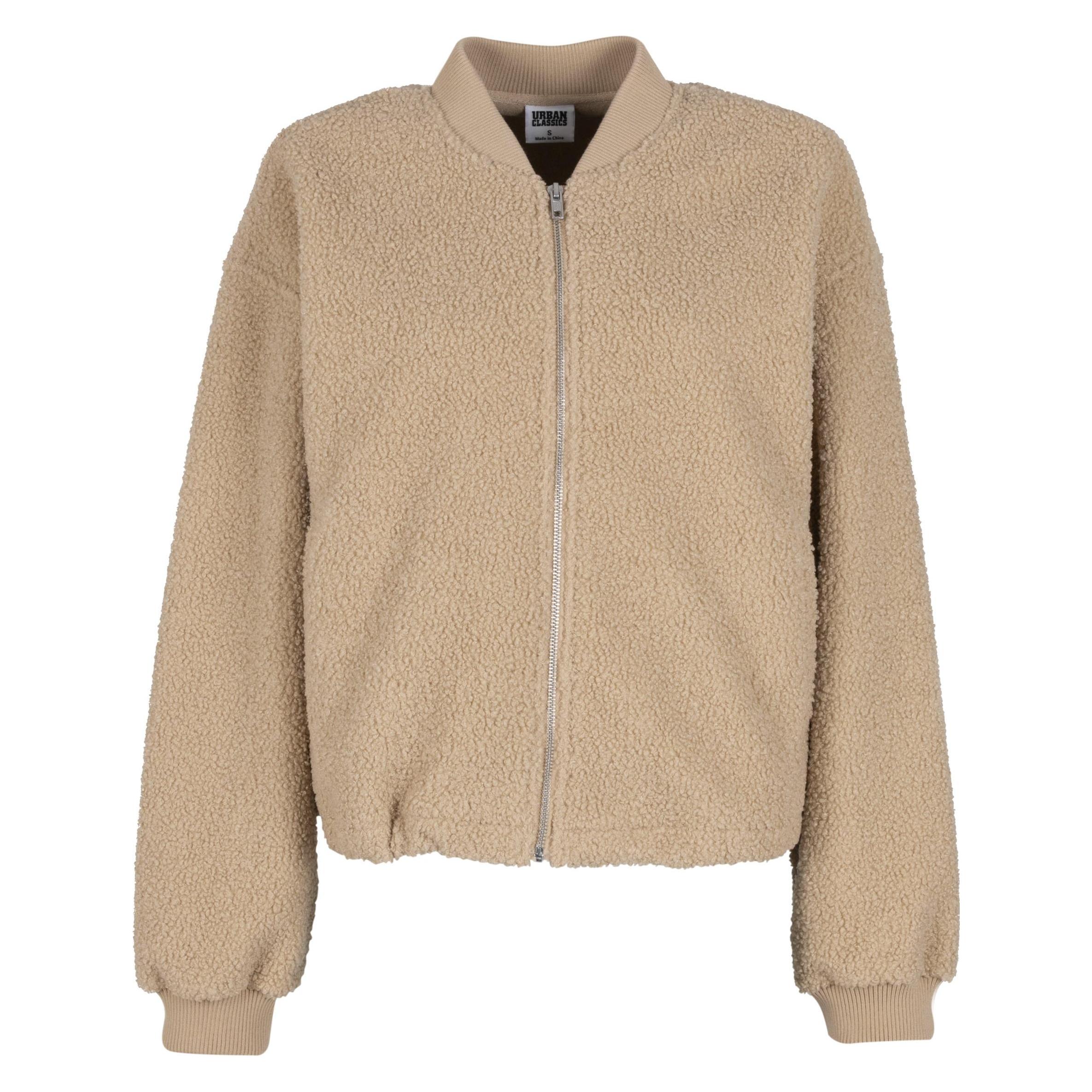Urban Classics, Damen, Leichte Jacken, Ladies Structured Bomber Jacket Unionbeige Xl, Beige