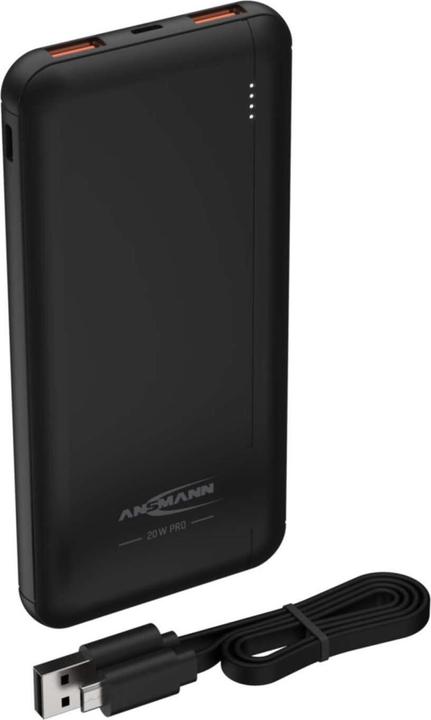 Image du produit Ansmann Banque d'énergie 10 000 mAh PB320PD USB-C marche/arrêt (10000 mAh, 20 W, 37 Wh)