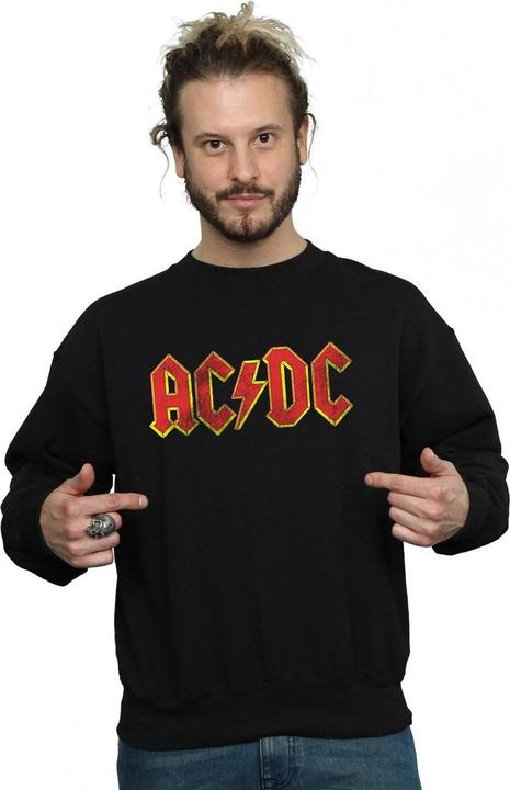 Immagine prodotto AC/DC Felpa Logo Effetto Invecchiato Uomo (3XL)