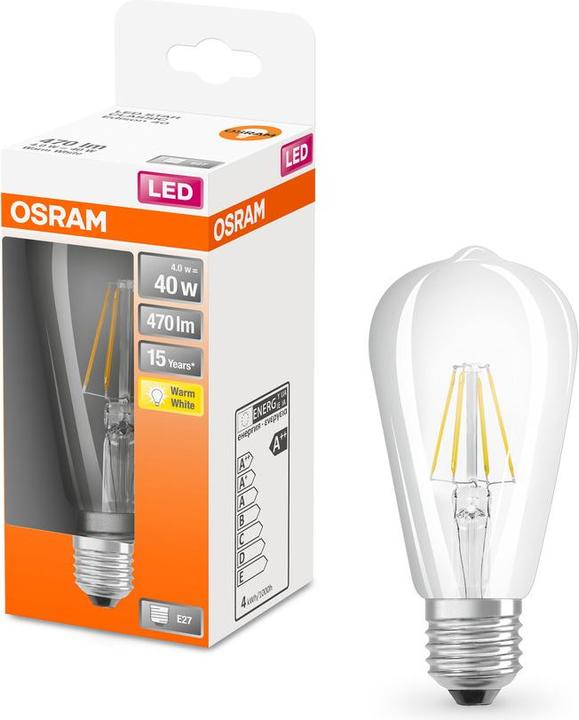 Produktbild Osram Led Retrofit Classic St (E27, 4 W, 470 lm, 1 x, E)