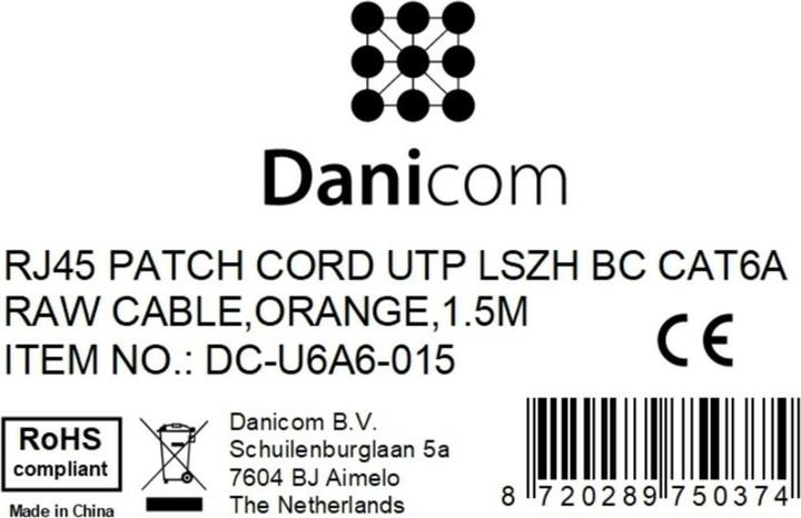 Produktbild Dsit CAT6a Netzwerkkabel 100% Kupfer (CAT6a, 1.50 m)