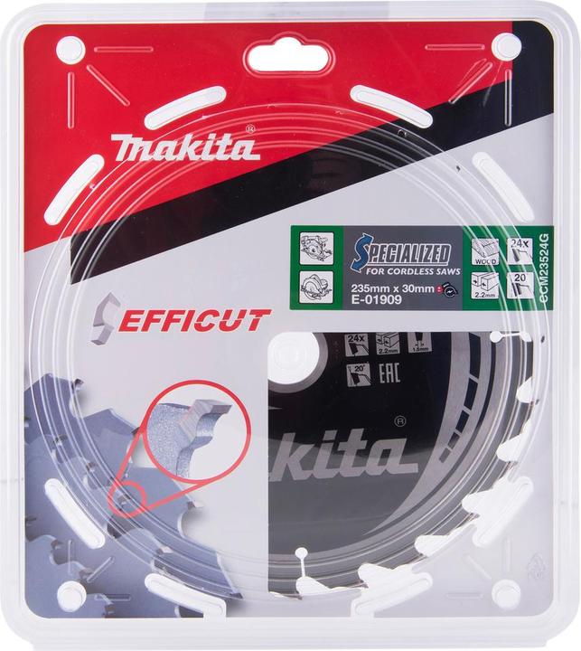 Productafbeelding Makita EFFICUT zaagblad 235 x 30 x 24 tanden