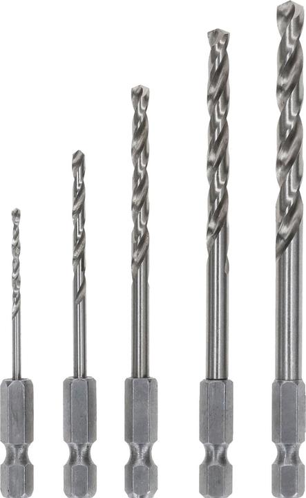 Produktbild Bosch Professional Zubehör PRO Metal HSS-G Hex Spiralbohrer-Set, 5-tlg. (2 Millimeter, 3 Millimeter, 4 Millimeter, 5 Millimeter, 6 Millimeter)