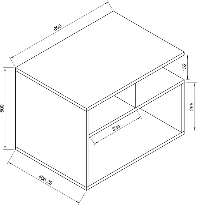 Produktbild VCM Hugo (69 x 41 x 50 cm)