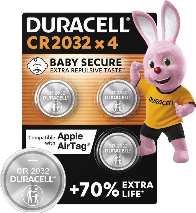 Image du produit Duracell CR2032 (4 pcs, CR2032, 225 mAh)