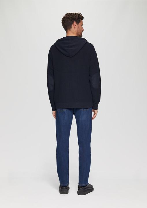 Produktbild s.Oliver Strickpullover Gestrickter Relaxed-Fit-Hoodie im Fabricmix (S)