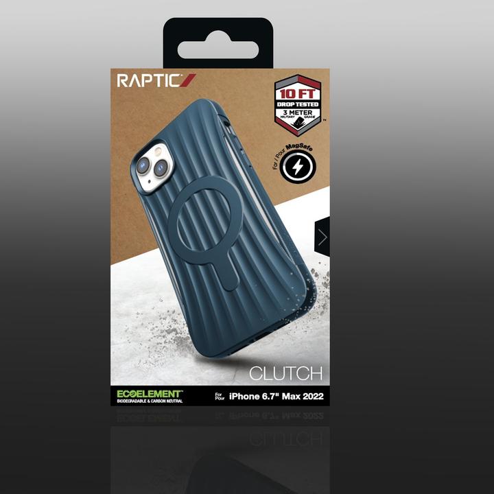 Produktbild X-Doria Raptic Clutch Case für iPhone 14 Plus mit blauer MagSafe-Abdeckung (Apple iPhone 14 Plus)