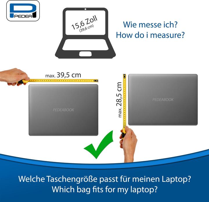 Actual product image Pedea Laptop bag 15.6 inch (39.6cm) FASHION Notebook shoulder bag with shoulder strap (15.60", Acer, HP, ASUS, Lenovo, Dell)