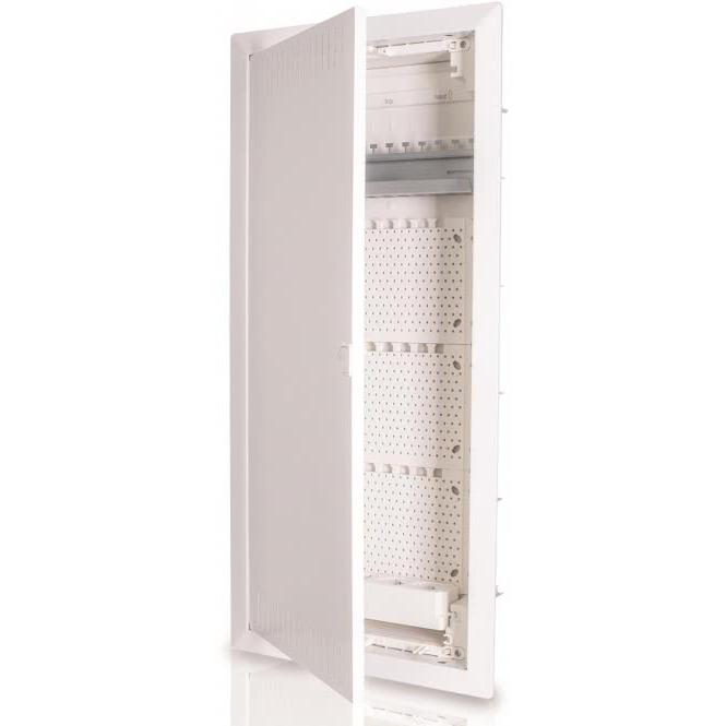 Thumbnail - F-Tronic HW/UP Kommunikationsverteiler, 4-reihig, Patchfeld, Montageplatte, 3-fach-Steckdose, JUMBO, Serverschrank Zubeh...