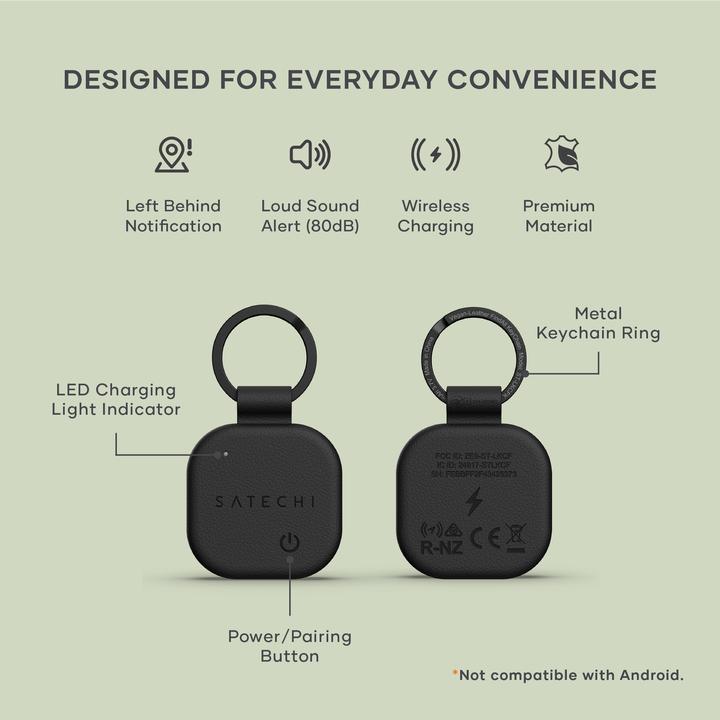 Produktbild Satechi Vegan-Leather Keychain with Find My