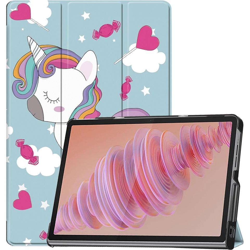 Techsuit - FoldPro - Lenovo Tab Plus - Unicorn (Lenovo Tab Plus), Cover tablet, Multicolore
