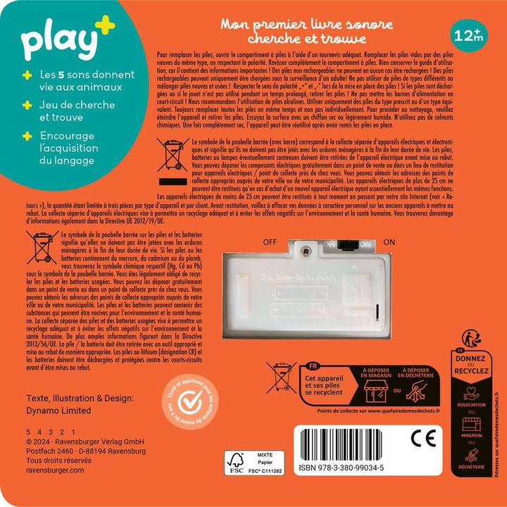 Produktbild Ravensburger Baby-Soundbuch (Französisch)
