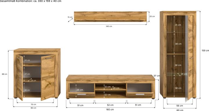 Actual product image Xonox Home Jam (330 x 35 x 159 cm)