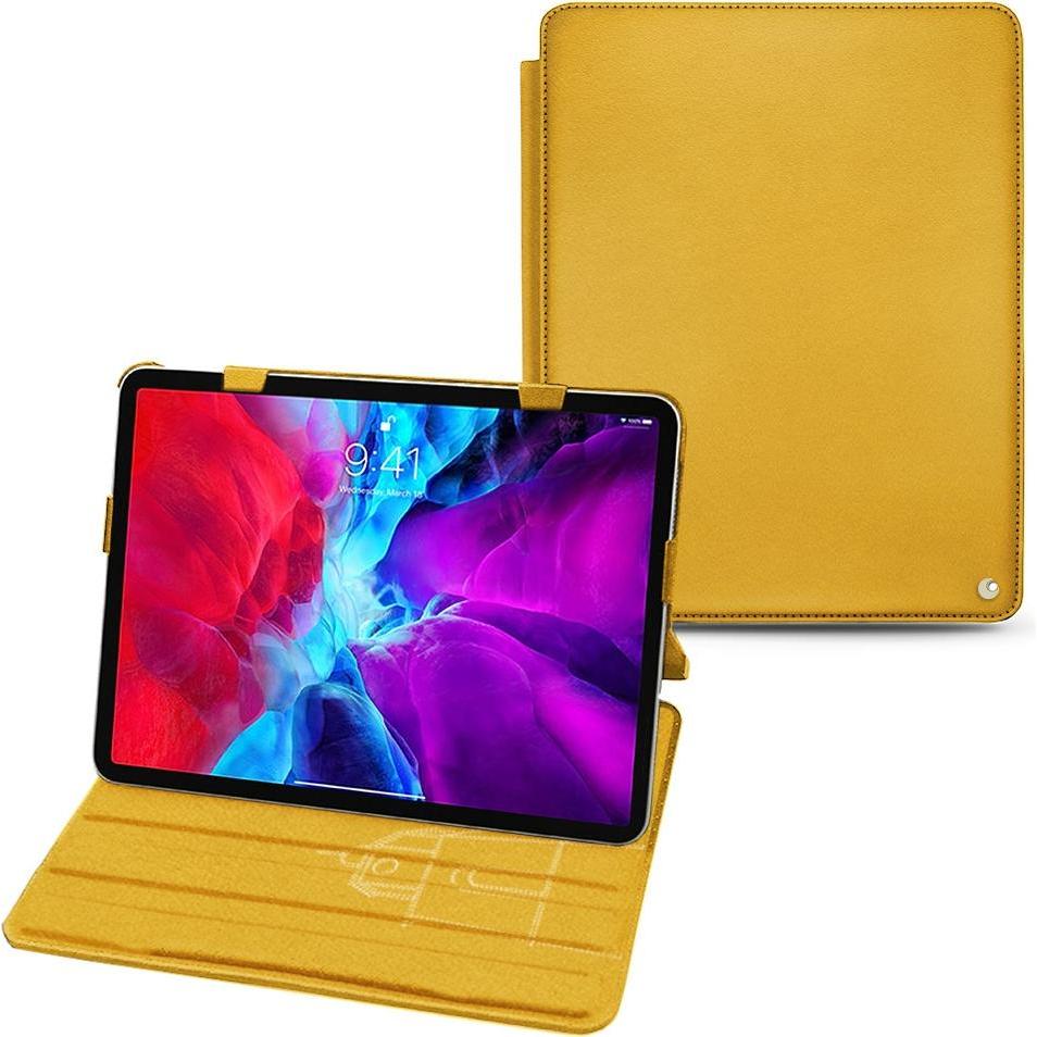 Noreve Lederschutzhülle horizontal (iPad Pro 12.9 2020 (4. Gen)), Tablet Hülle, Gelb