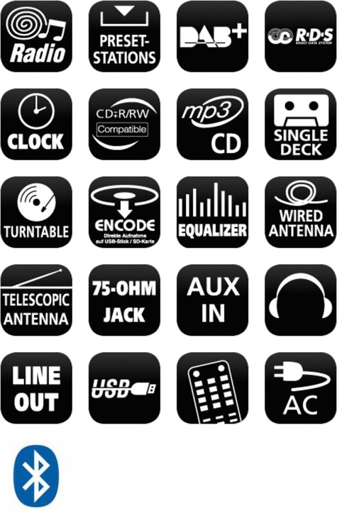 Actual product image Soundmaster Nr545dab (Bluetooth, 1x 10 W)