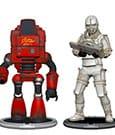 Actual product image Toynk Toys Fallout minifigures 2-pack set B Nukatron & Synth 7 cm