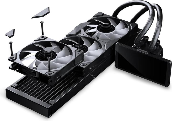 Produktbild Phanteks Glacier One 360M25 LCD AiO-Wasserkühlung, 6-Zoll-Display - 360mm, schwarz