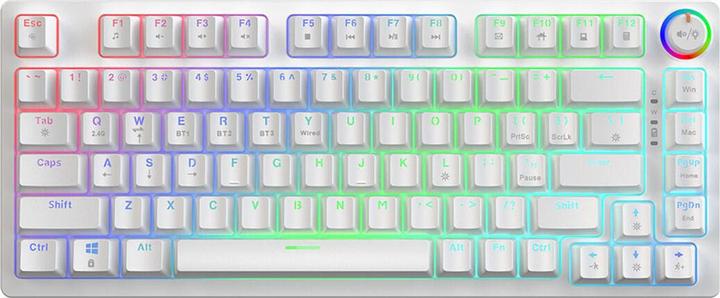 Actual product image Savio Phenix White Gat Red (Eng. Int., Wireless)