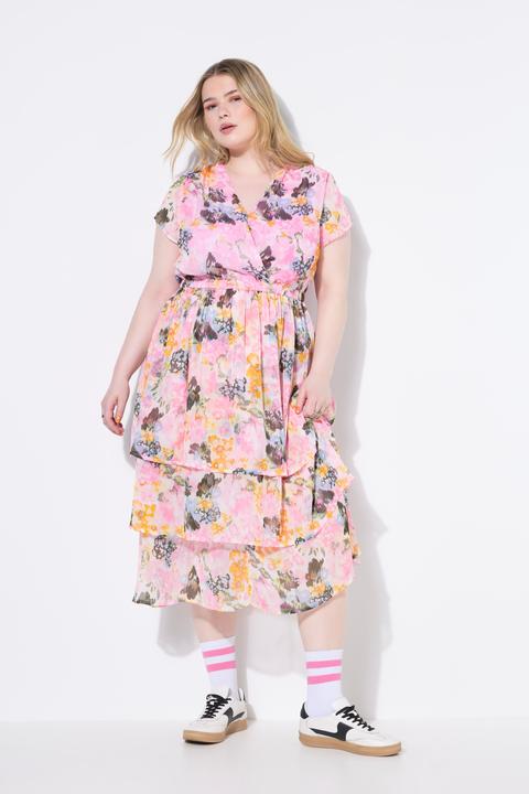 Produktbild Studio Untold Midikleid, A-Line, Chiffon, Volants, Unterkleid (54)