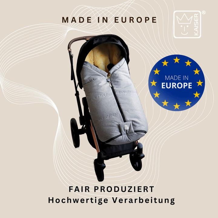 Image du produit Kaiser Baby Kaiser Lammfell Fusssack Iglu 2.0, light grey melange