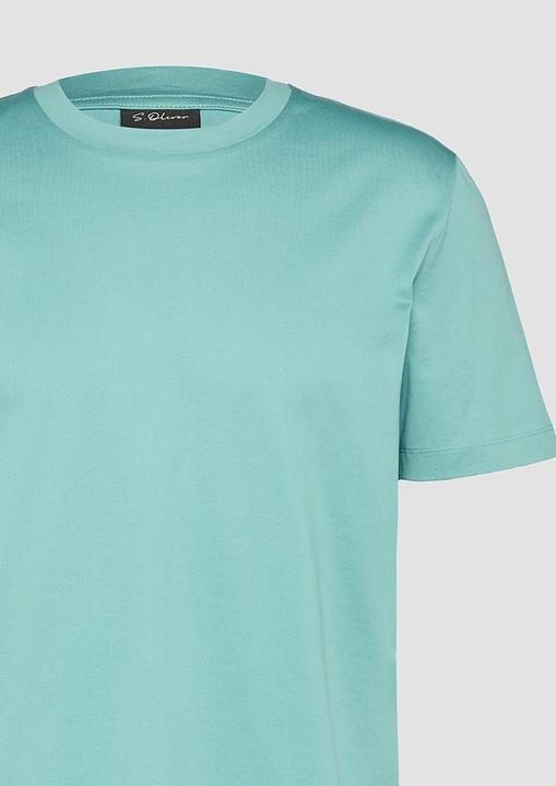 Produktbild S.Oliver T-Shirt T-Shirt mit Crew Neck aus mercerisiertem Baumwolljersey (M)