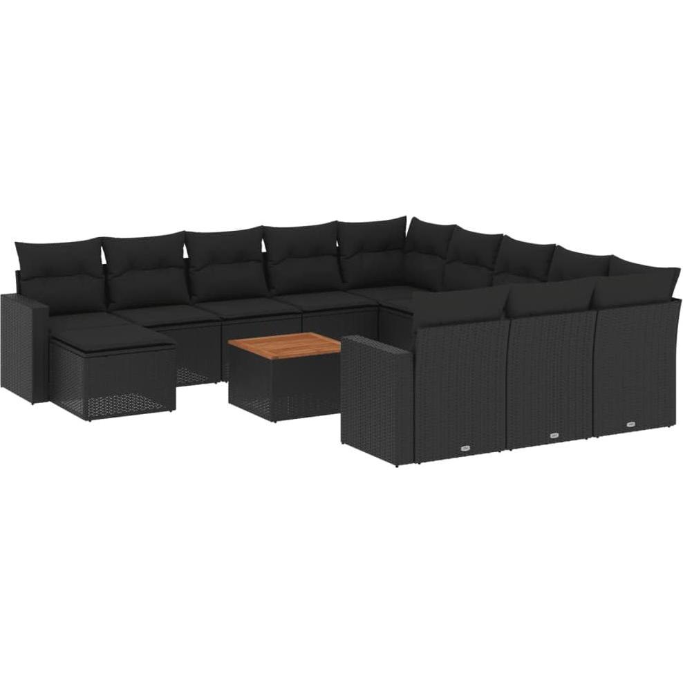 VidaXL, Gartenlounge, 10-tlg. Garten-Lounge-Set mit Kissen